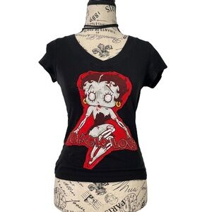 custom reworked betty boop shirt